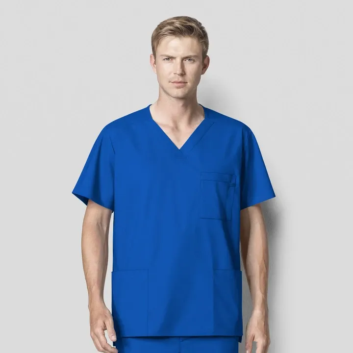 103 WonderWORK Men's Multi-Pocket Scrub Top