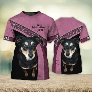 3D Dog T Shirts, Pajar Love Never Walk Alone All Over Print T-Shirt, Gift For Pet Loves