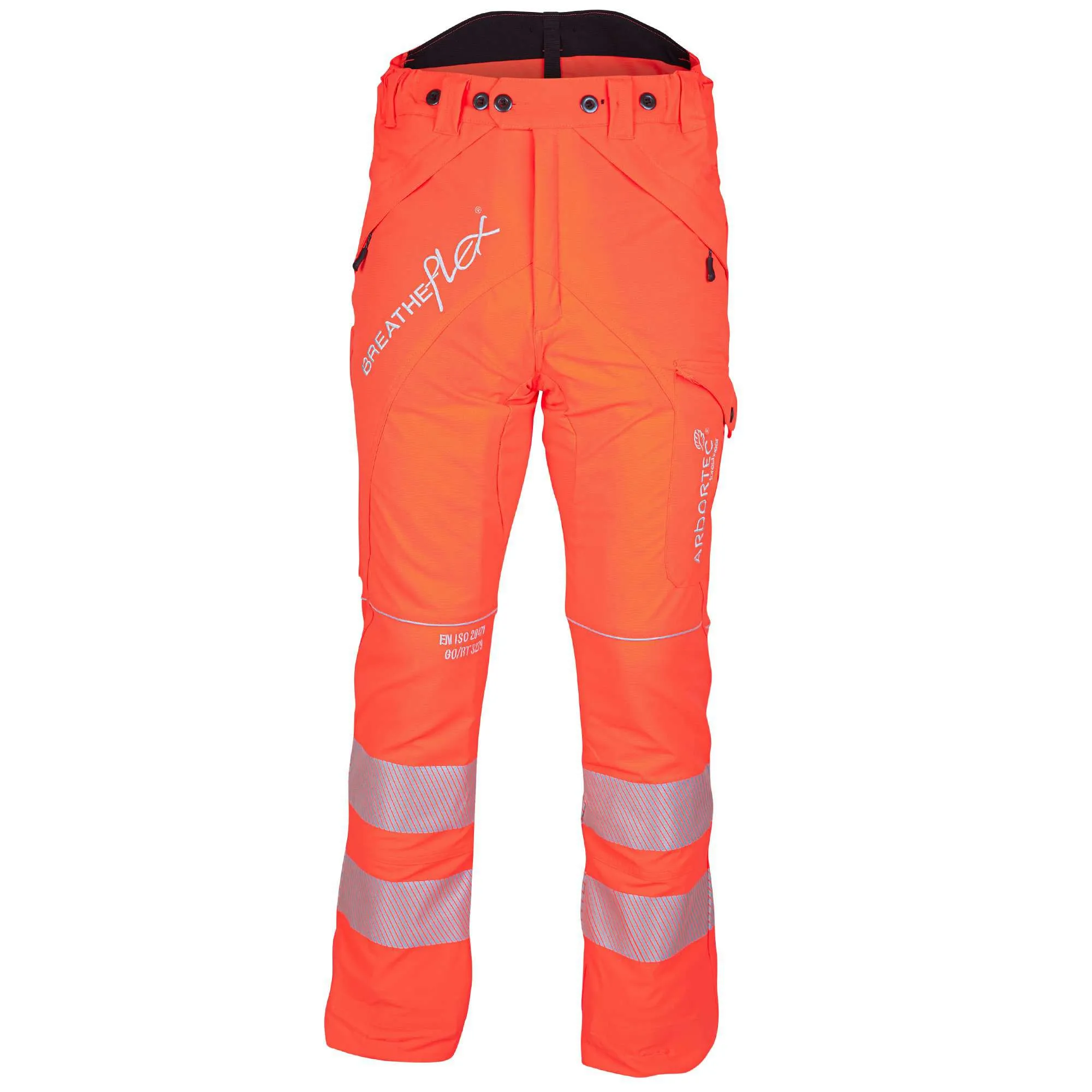 ATHV4010 Breatheflex Chainsaw Pants Design A Class 1 - Hi-Viz Orange