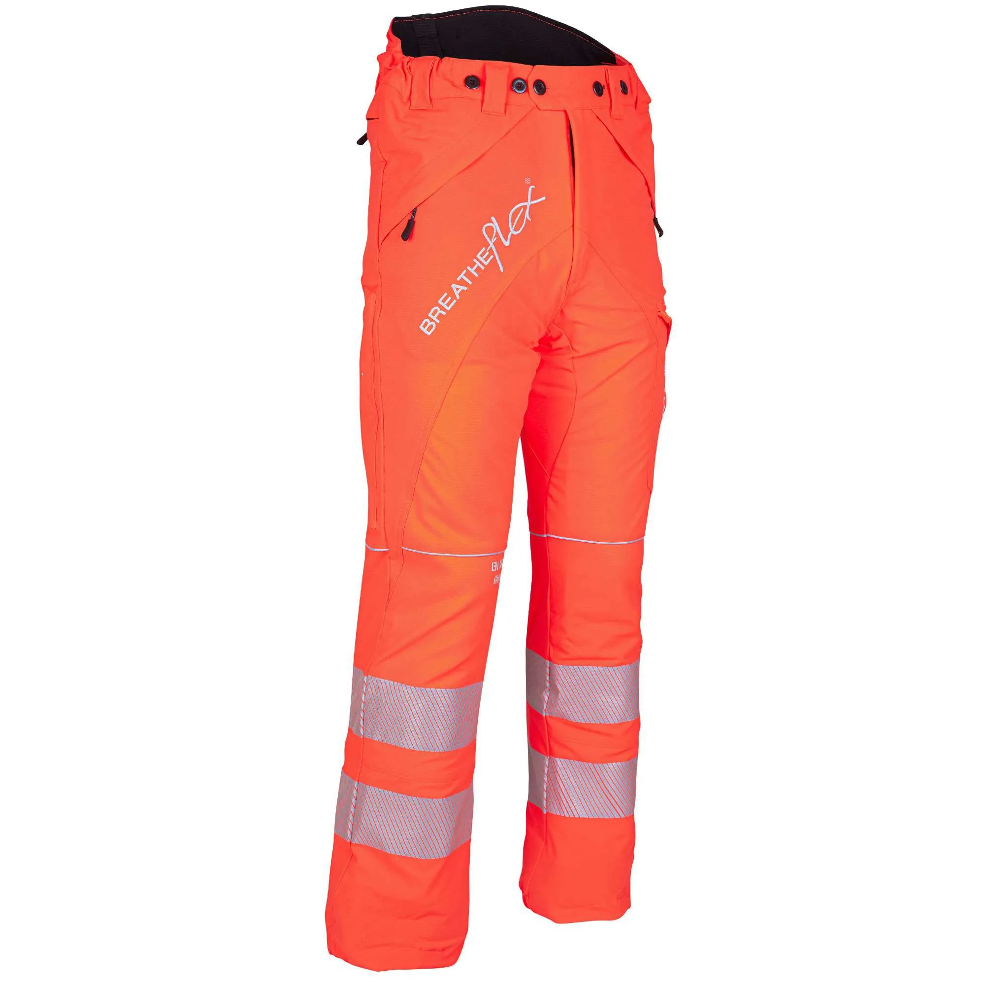 ATHV4010 Breatheflex Chainsaw Pants Design A Class 1 - Hi-Viz Orange