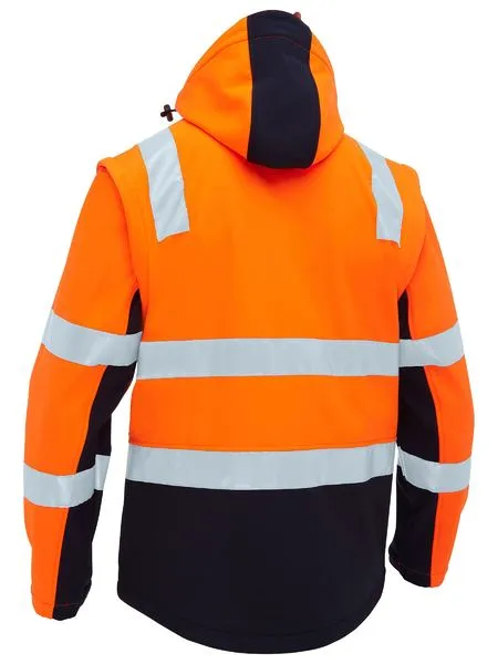 Bisley Taped Two Tone Hi Vis 3 In 1 Soft Shell Jacket (BJ6078T)