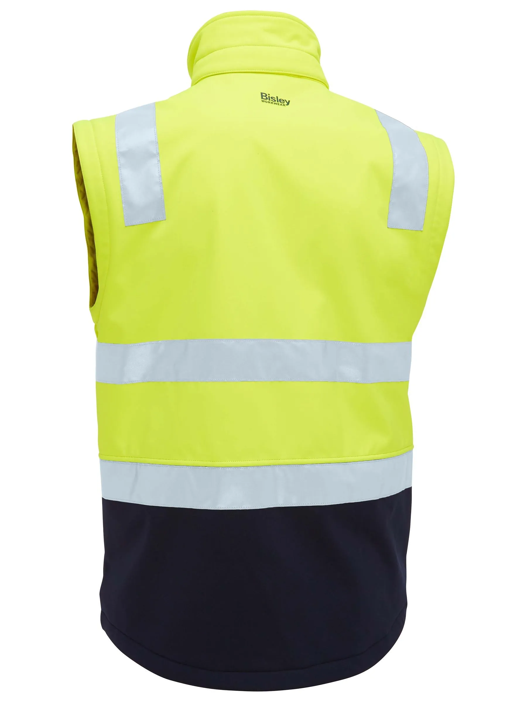 Bisley Taped Two Tone Hi Vis 3 In 1 Soft Shell Jacket (BJ6078T)