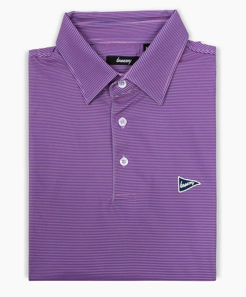 Breezy Performance Polo - Stripes