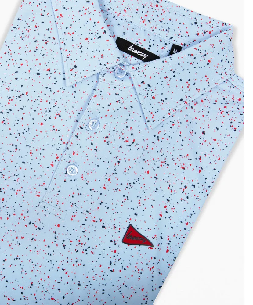 Breezy Performance Polo - USA Splatter