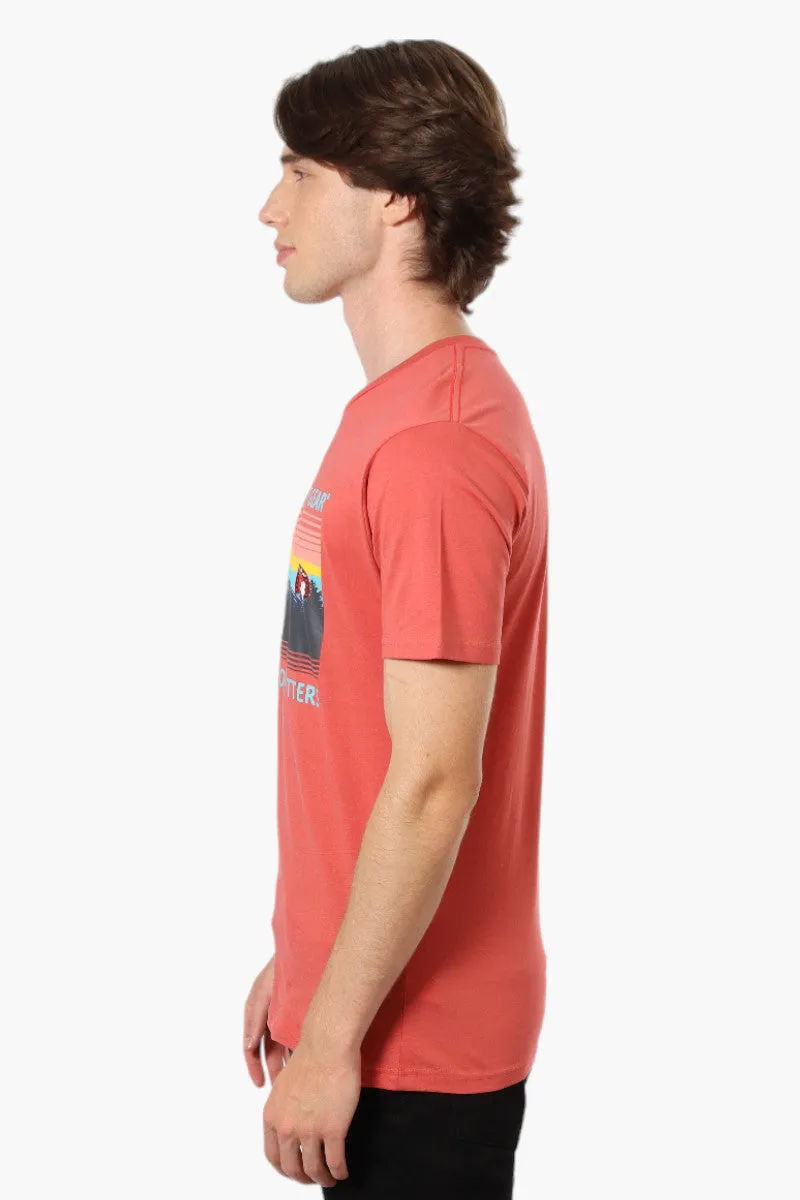 Canada Weather Gear Mountain Print Tee - Pink