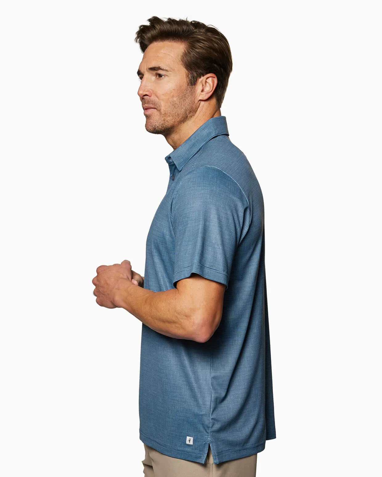 Clubhouse Polo | Navy Pinstripe