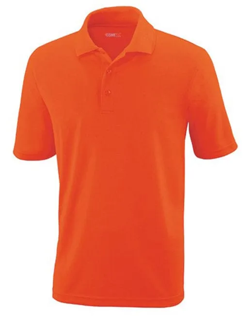 Core365 Mens Origin Performance Piqué Polo Campus Orange 88181