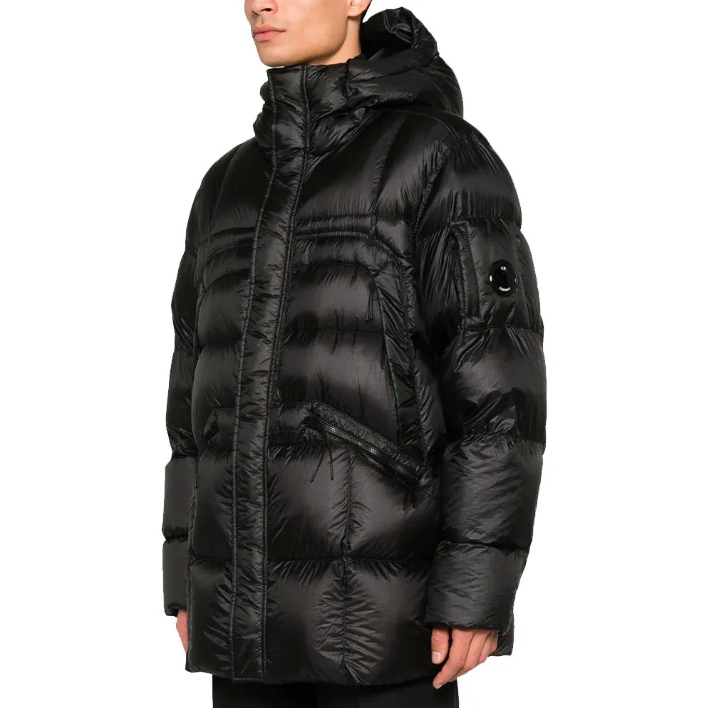 CP Company Black Long DD Shell Lens Jacket