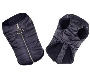 Doggie Designs Zip Up Dog Puffer Vest - Black