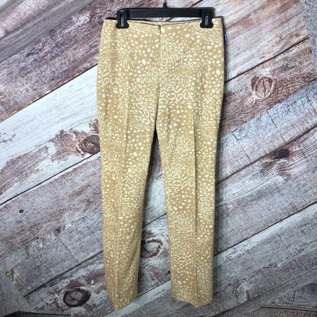 DONCASTER BEIGE WHITE DOT PANTS SZ 2 TCC