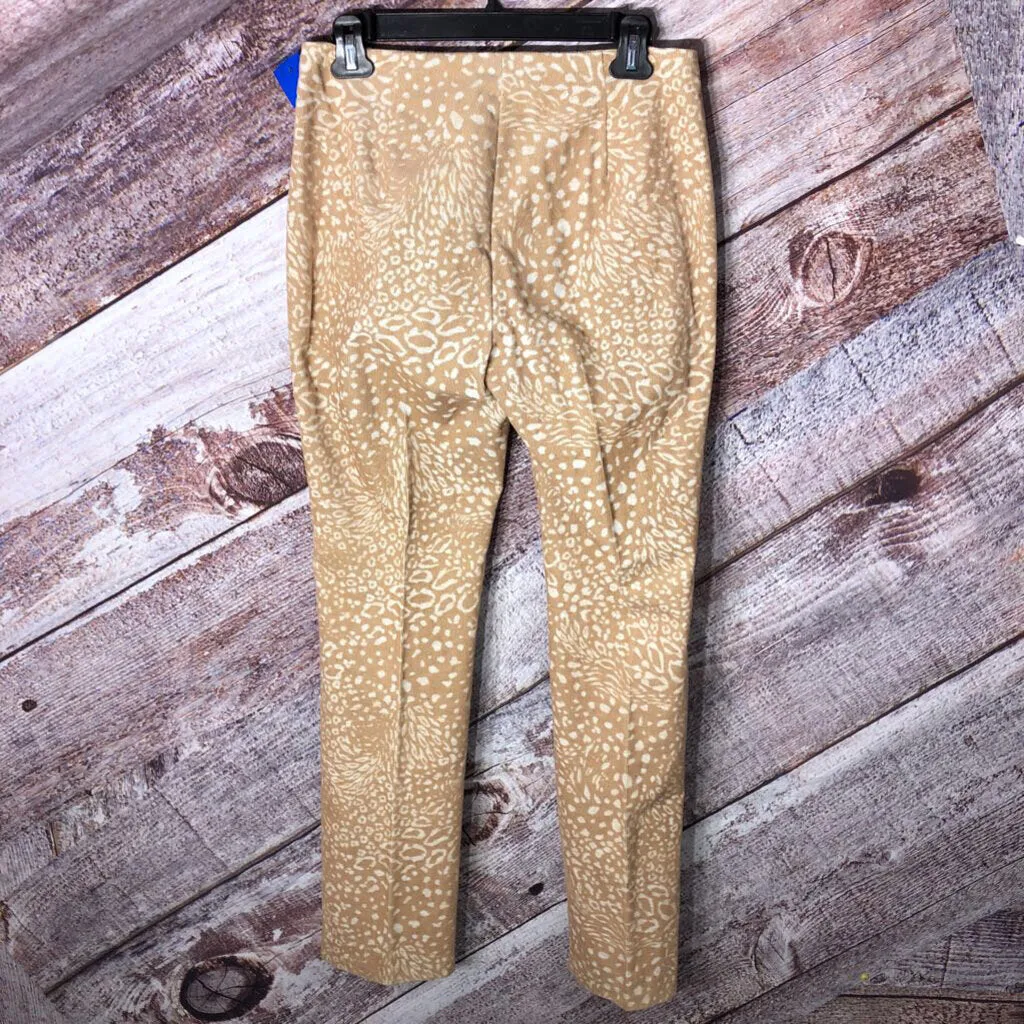 DONCASTER BEIGE WHITE DOT PANTS SZ 2 TCC