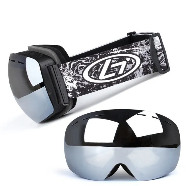 Double Layers UV 400 Protection Anti Fog Ski Goggles