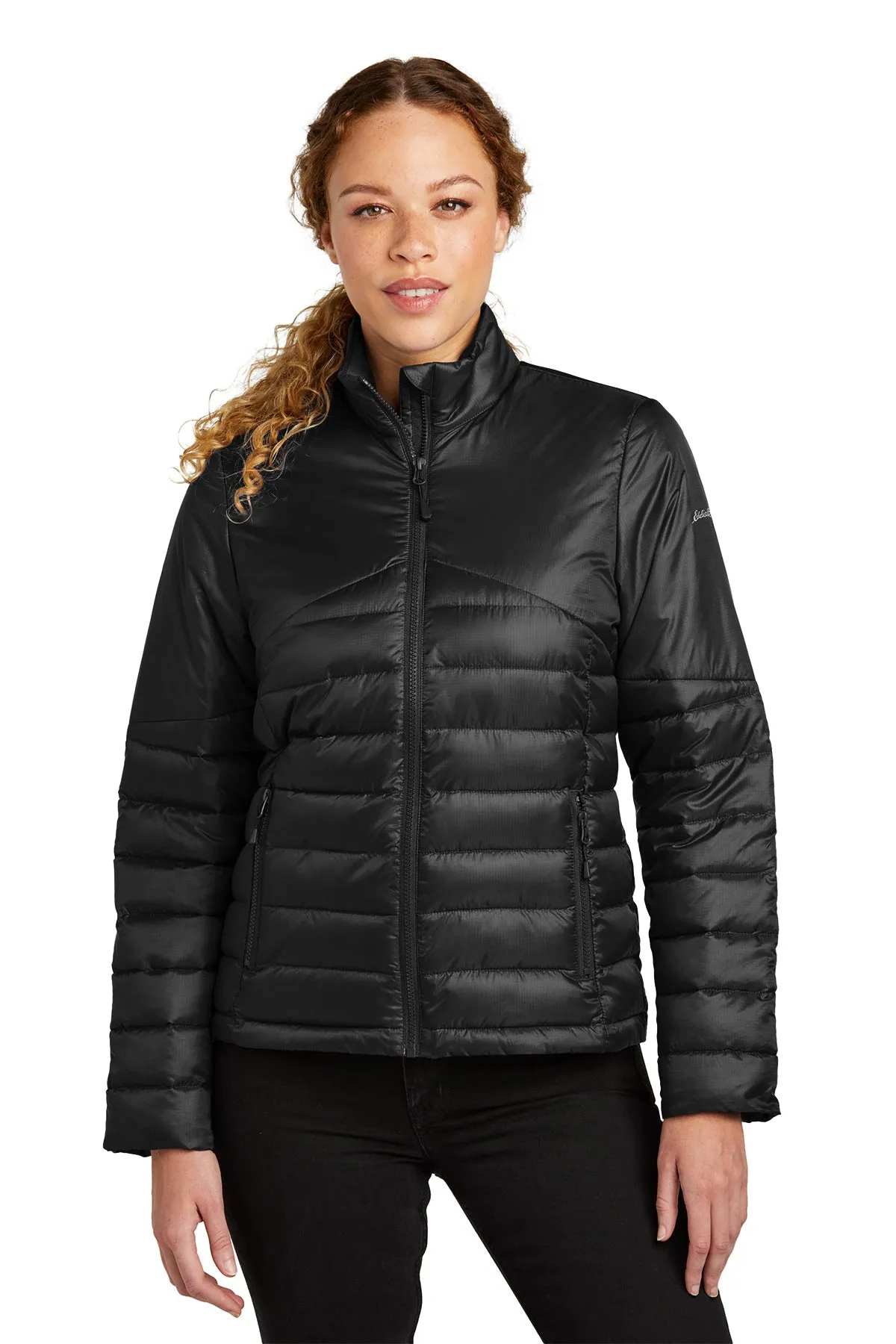 Eddie Bauer Ladies Custom Quilted Jackets, Deep Black