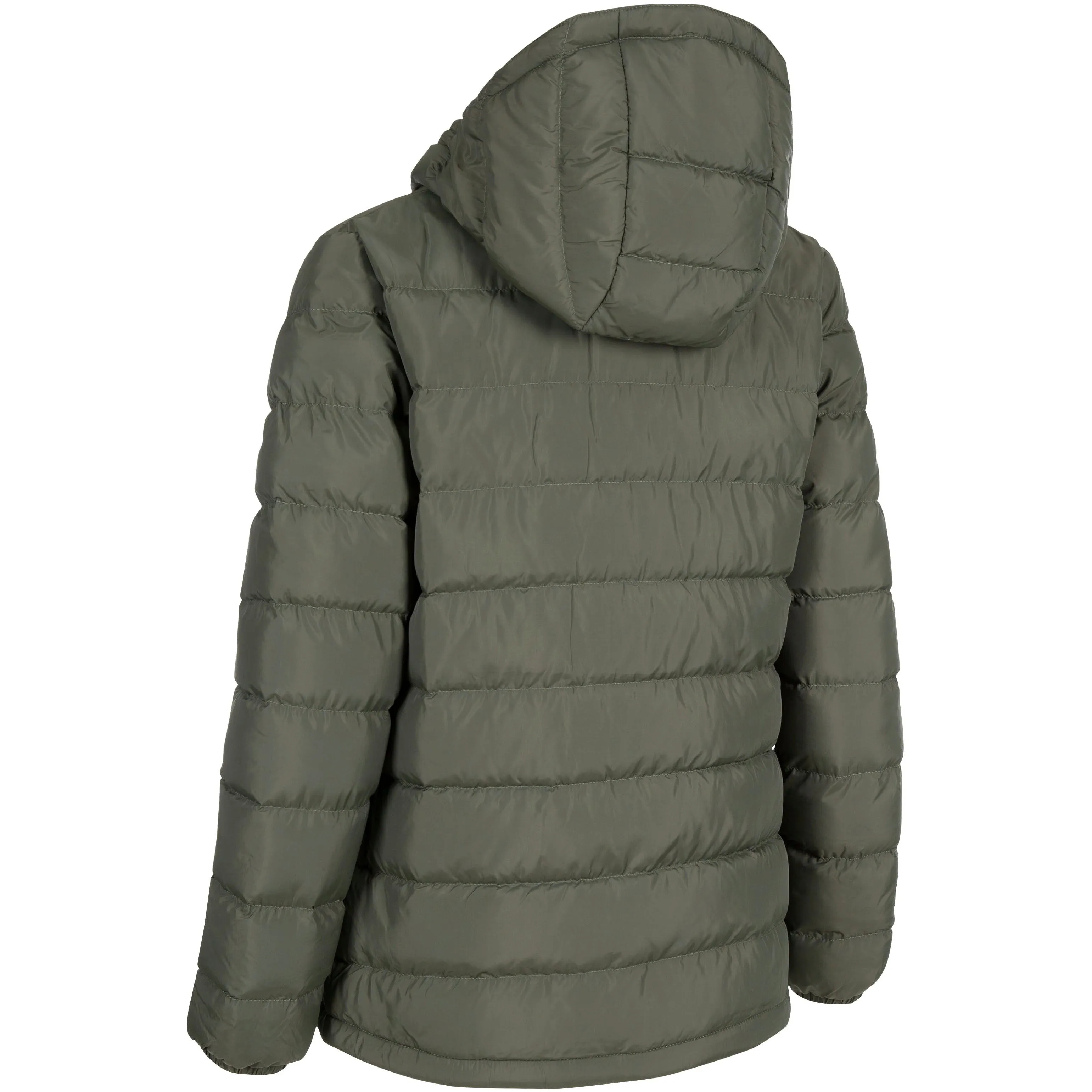 Elegant Women's Padded Jacket in Ivy Green