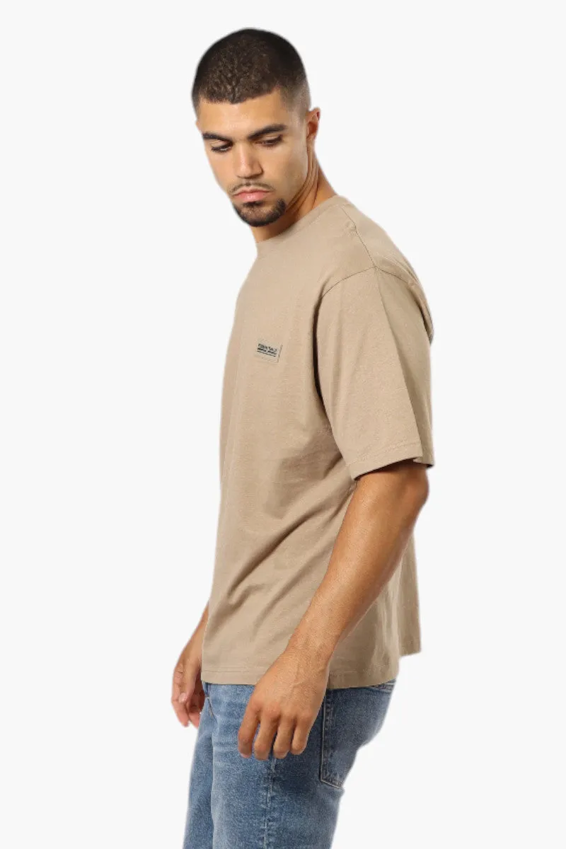 Essentials By Drill Clothing Solid Basic Crewneck Tee - Beige