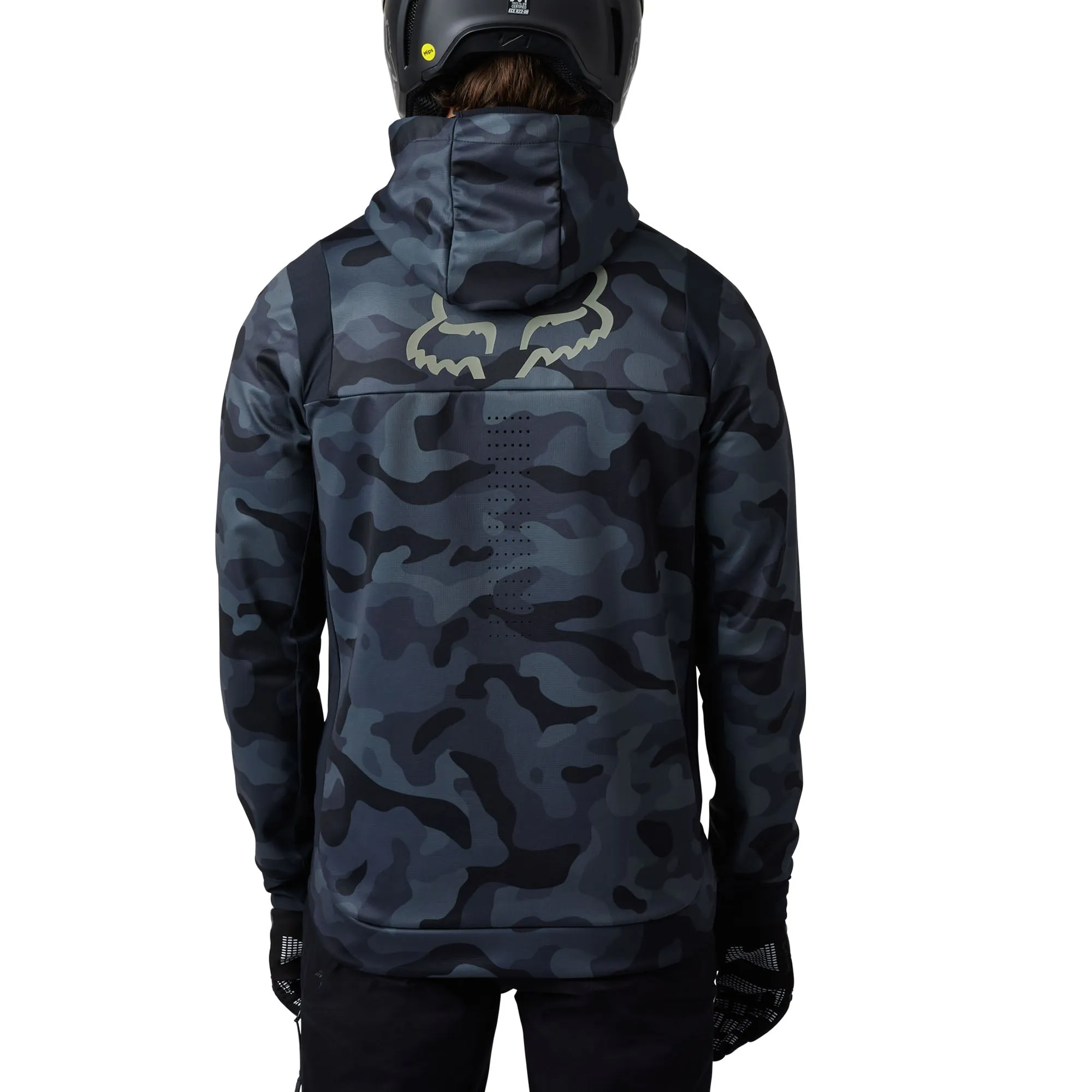 Fox Racing Defend Drive Windblock Zip Offroad Jacket Black Camo