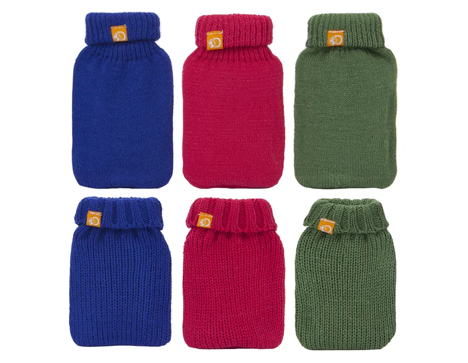 Generise Reusable Hand Warmer with Knitted Cover Single or Double - Random Colour (Blue, Red or Green)