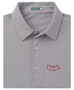 GenTeal - Alabama Pinstripe Polo Bama