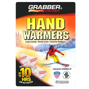 Grabber Ski & Ride Hand Warmers - Long Lasting Natural Odorless Air Activated Warmers - Up to 10 Hours of Heat - 40 Pair Box