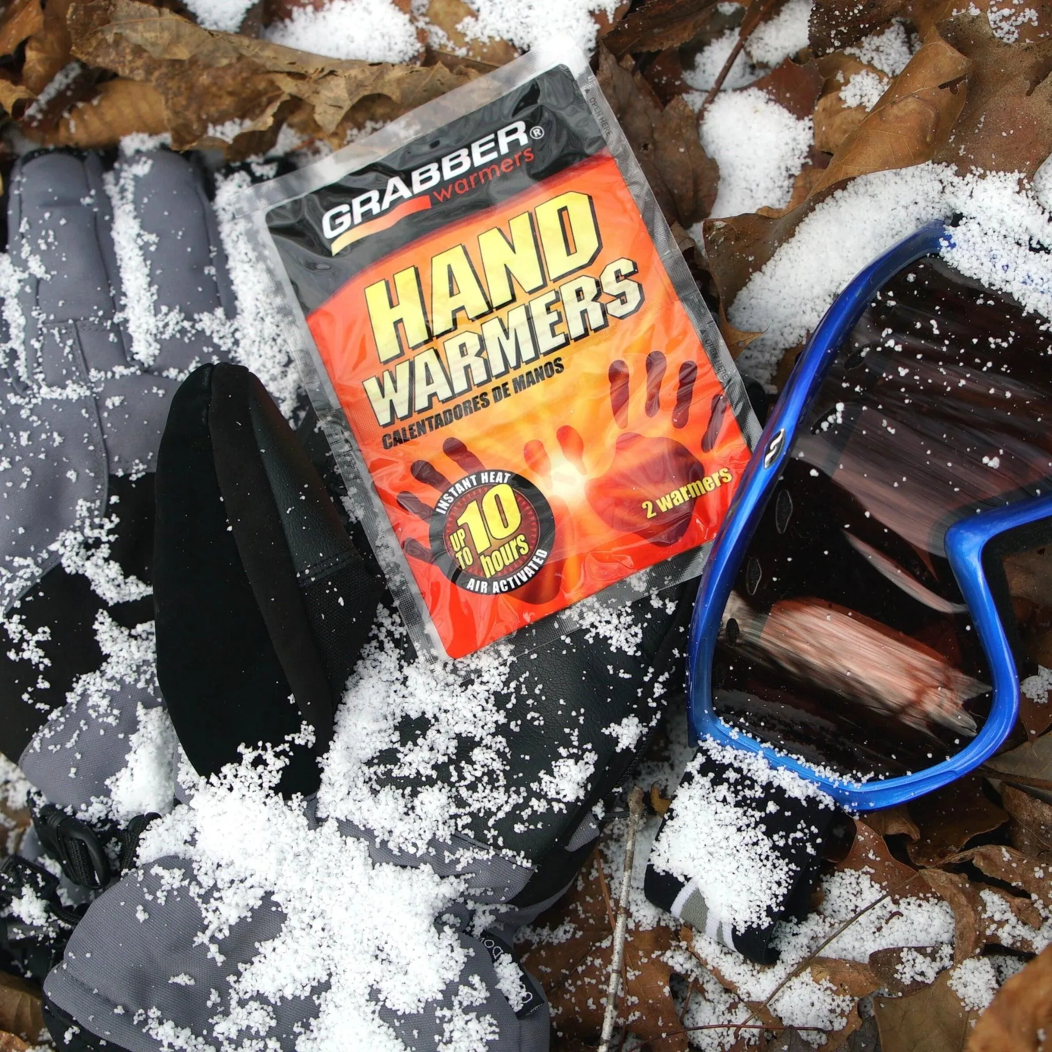 Grabber Ski & Ride Hand Warmers - Long Lasting Natural Odorless Air Activated Warmers - Up to 10 Hours of Heat - 40 Pair Box