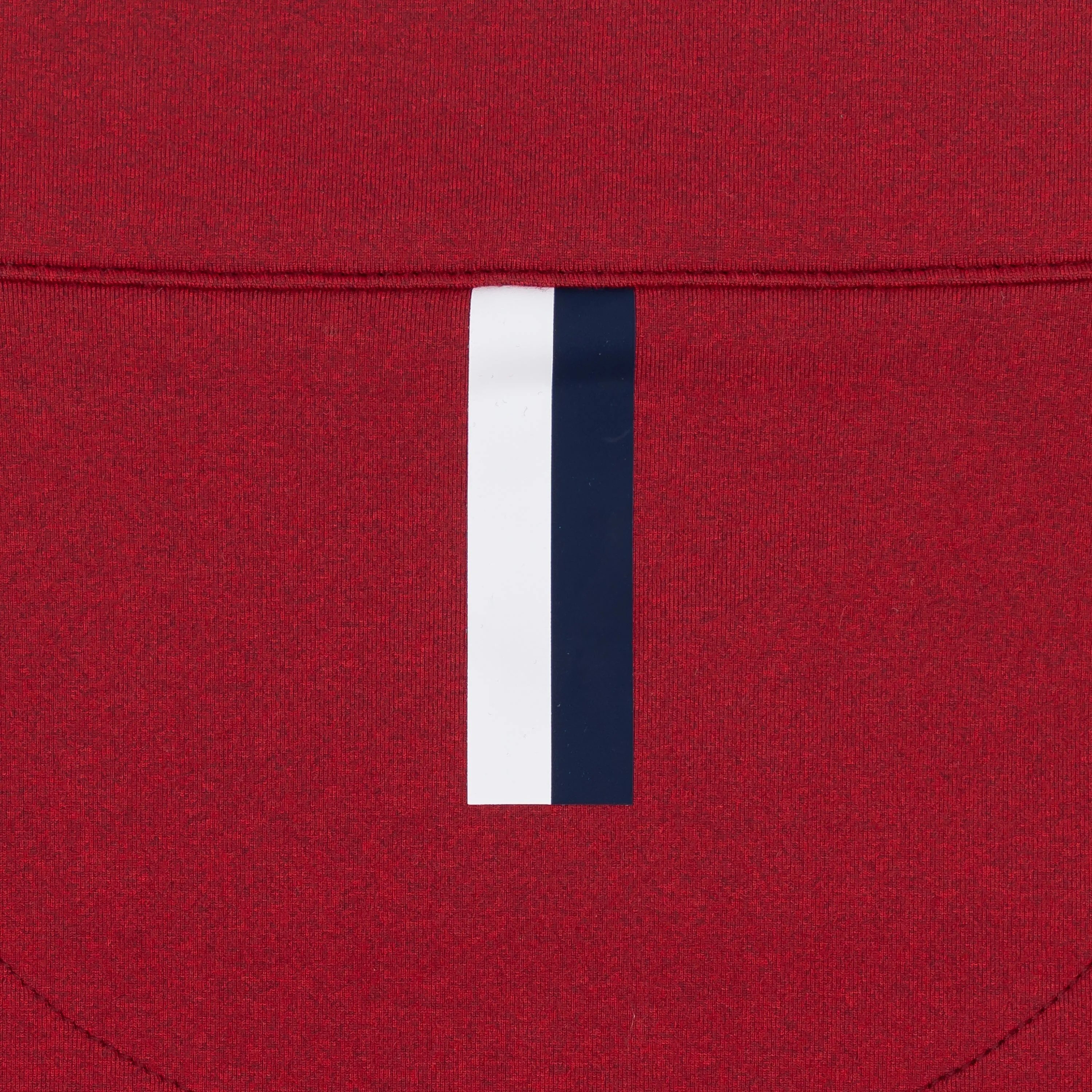 Heather Performance Q-Zip | Heather - Cardinal Red/Merlot