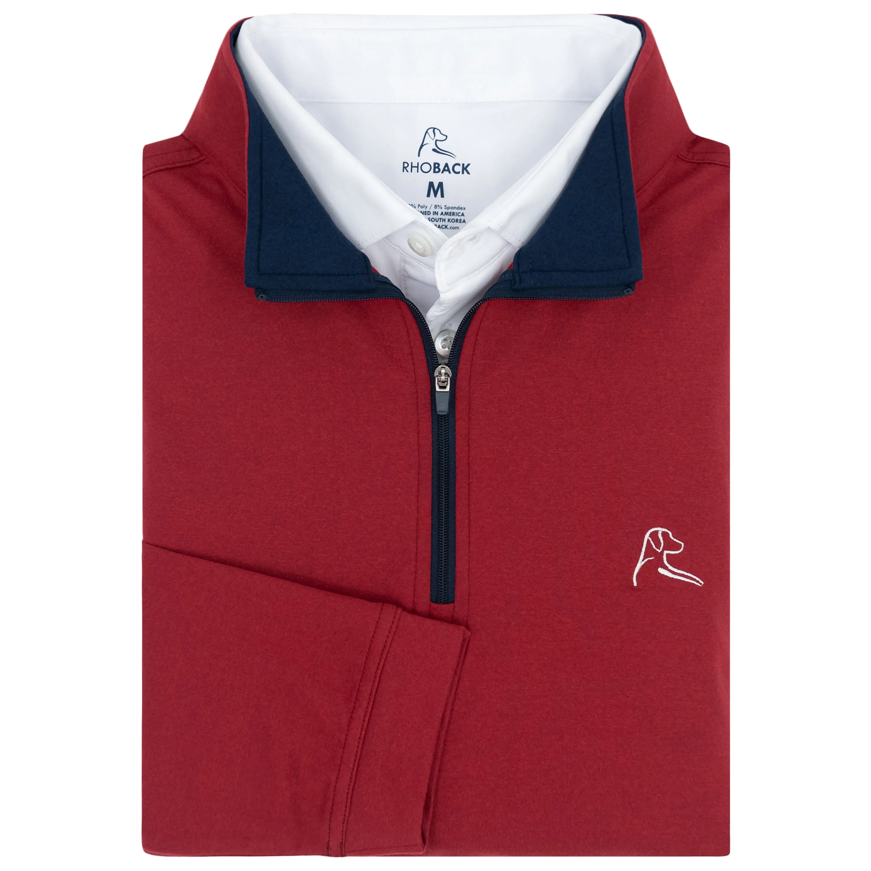 Heather Performance Q-Zip | Heather - Cardinal Red/Merlot