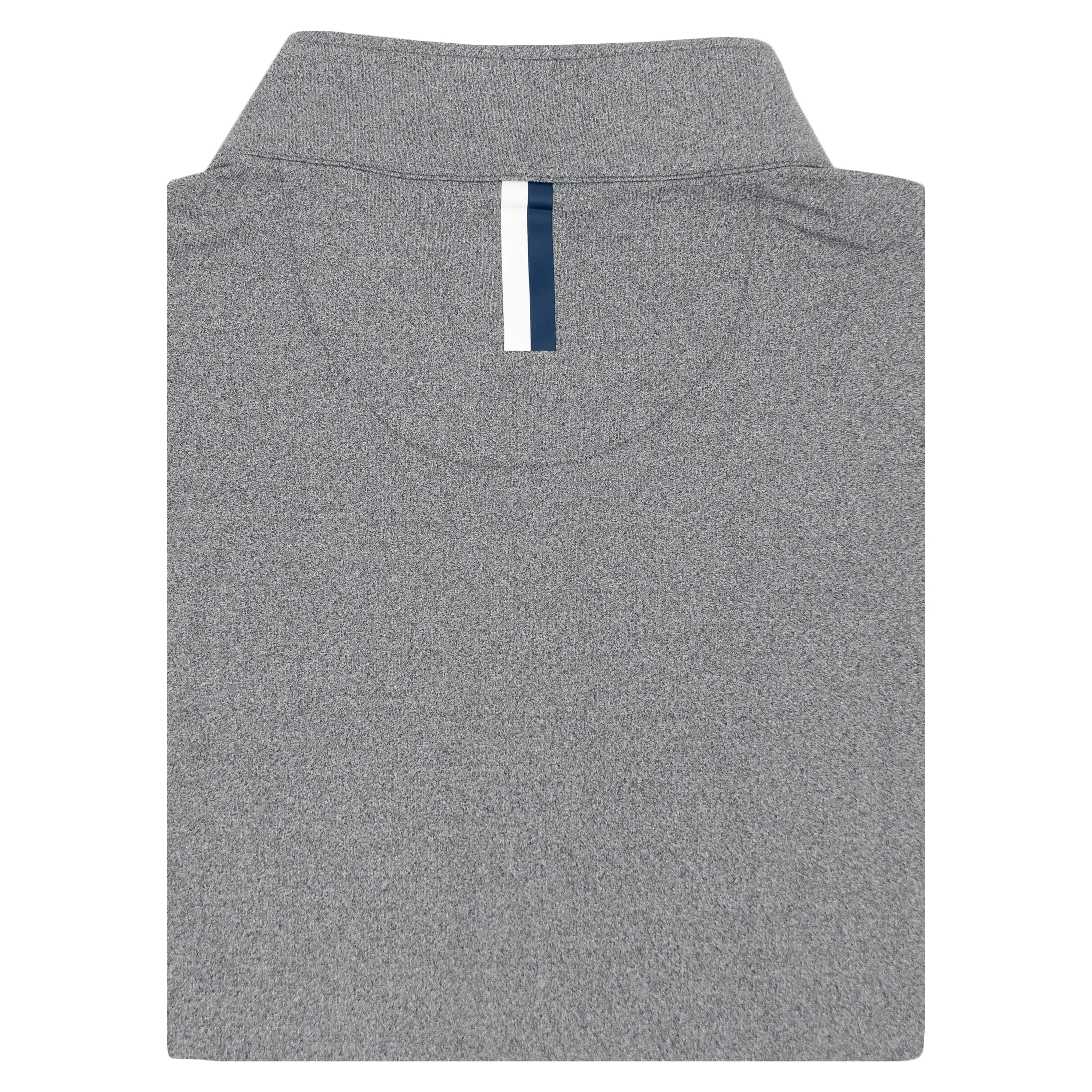 Heather Performance Q-Zip | Heather - Graphite Grey/White