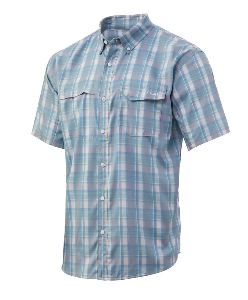 Huk - Tide Point Short Sleeve Plaid Short Sleeve