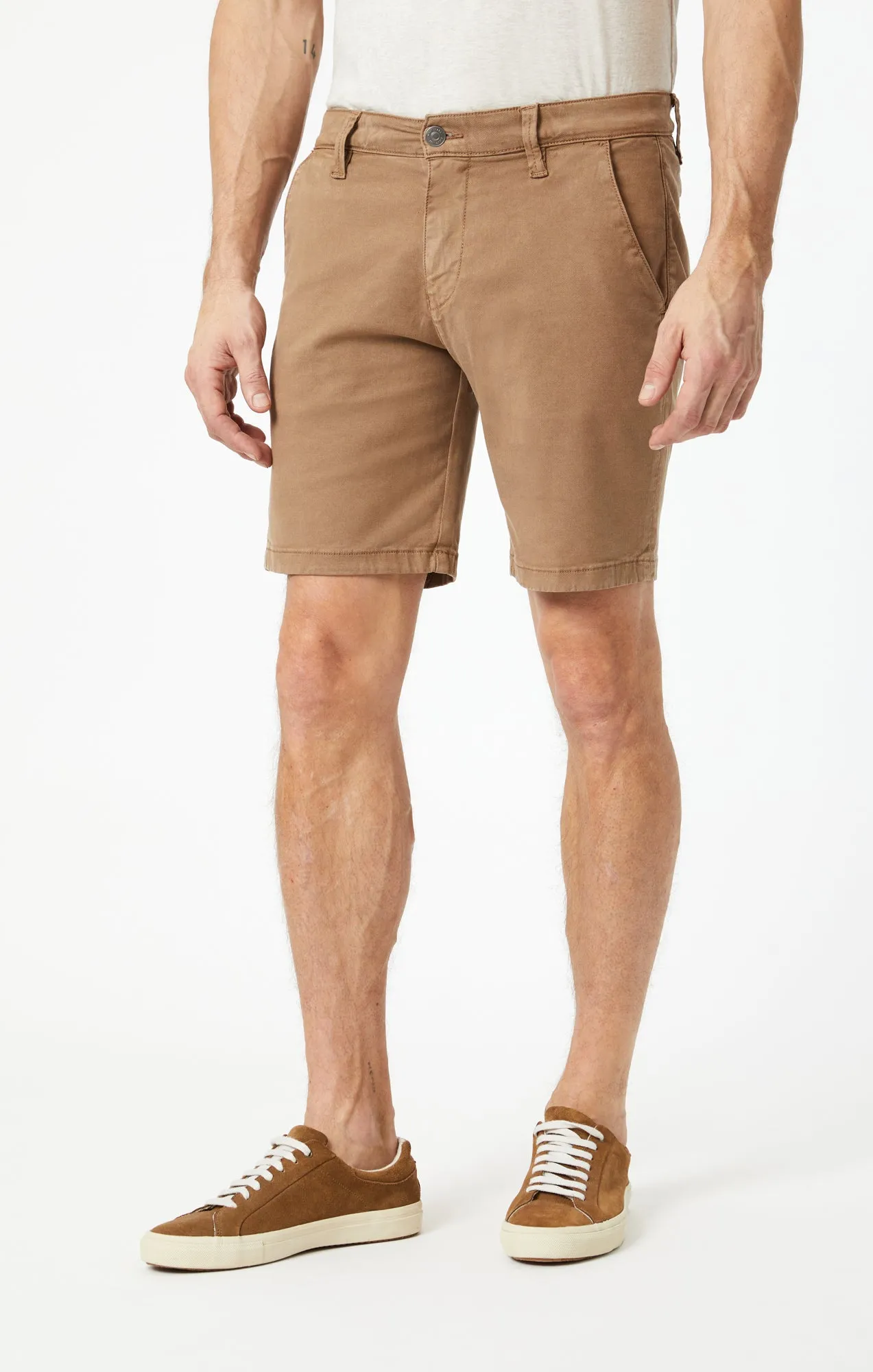 JACOB SHORTS IN TIGER'S EYE LUXE TWILL