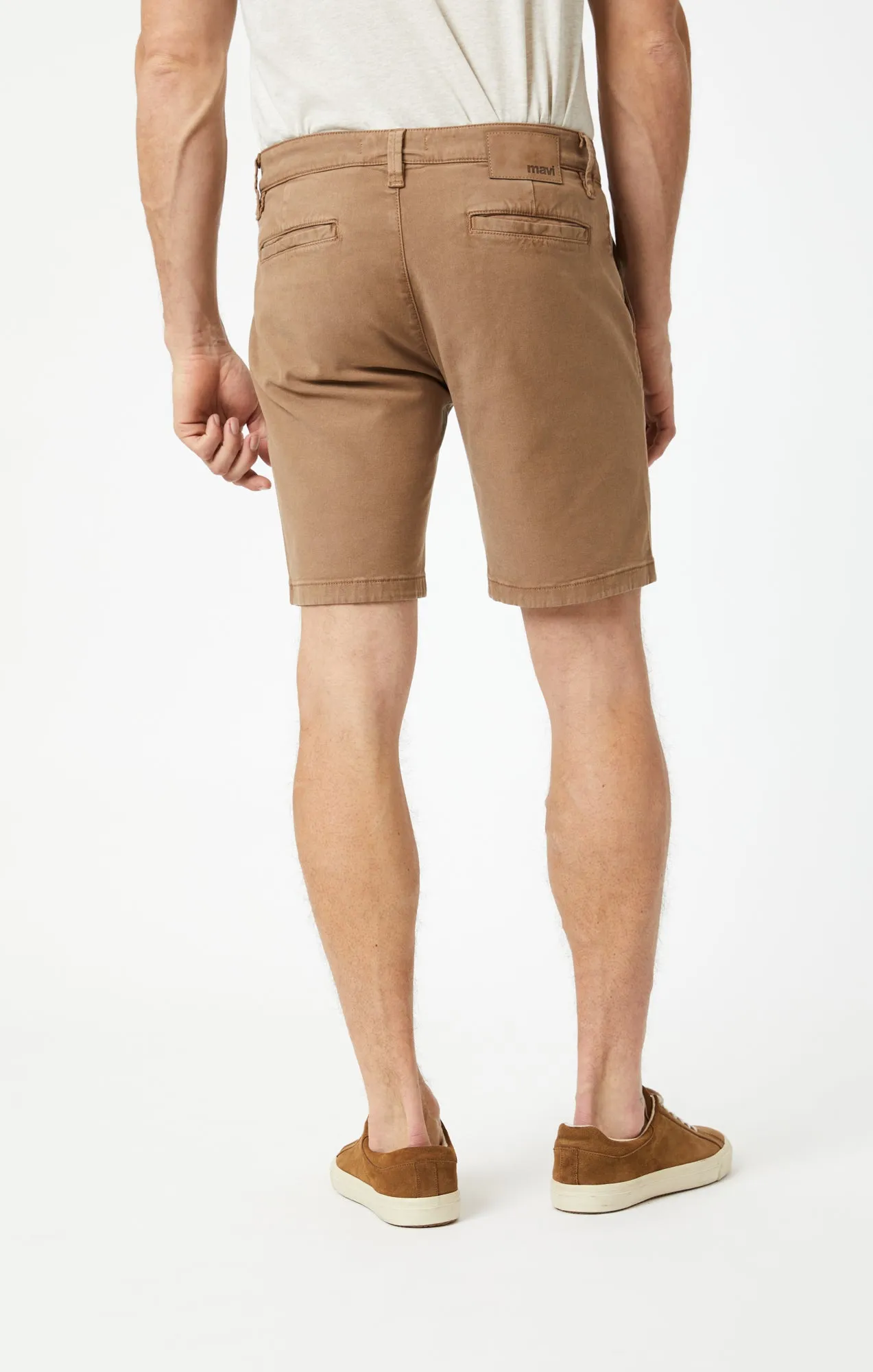 JACOB SHORTS IN TIGER'S EYE LUXE TWILL