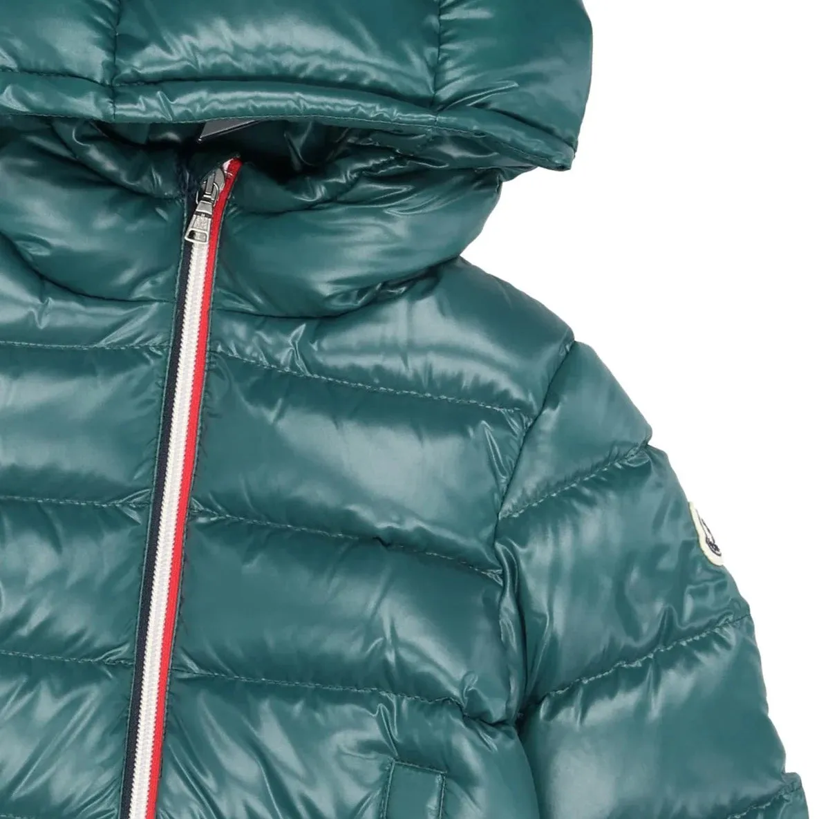 Kids Moncler Green Down Jacket