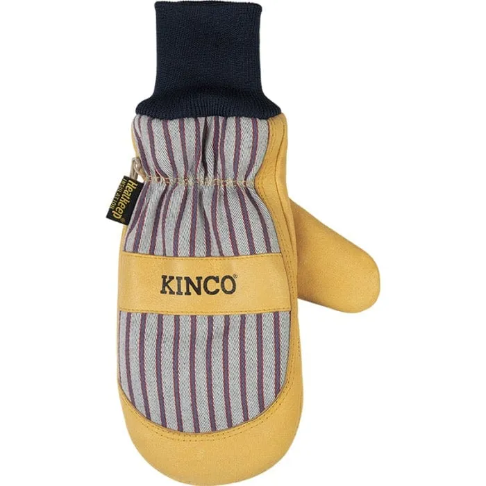 Kinco 1927KWT Lined Premium Grain Pigskin Palm Mitt with Knit Wrist