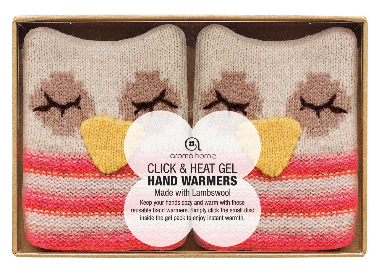 Knitted Hand Warmers Owl