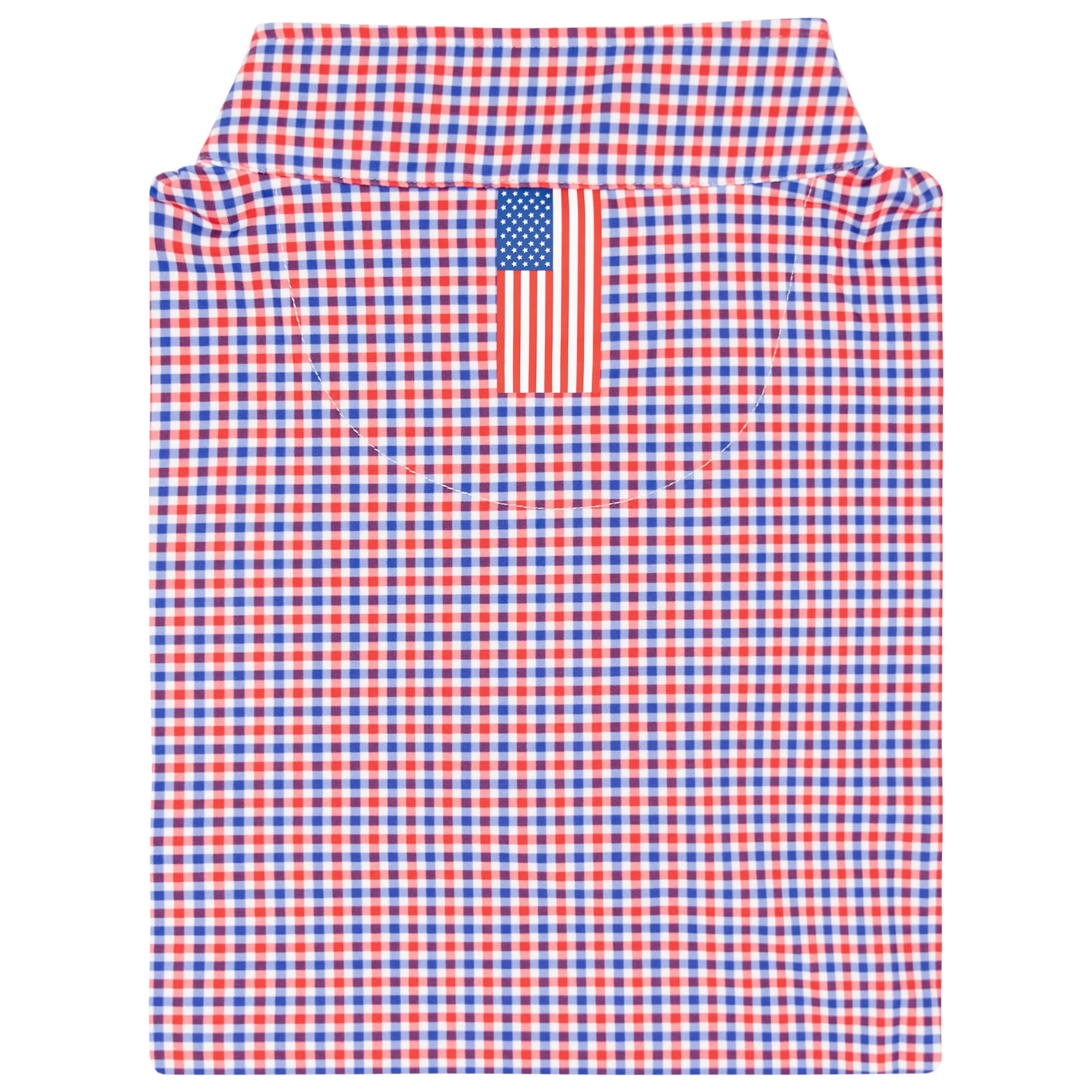 Match Play Performance Q-Zip | The Match Play - Classic Red/Ocean Blue/White