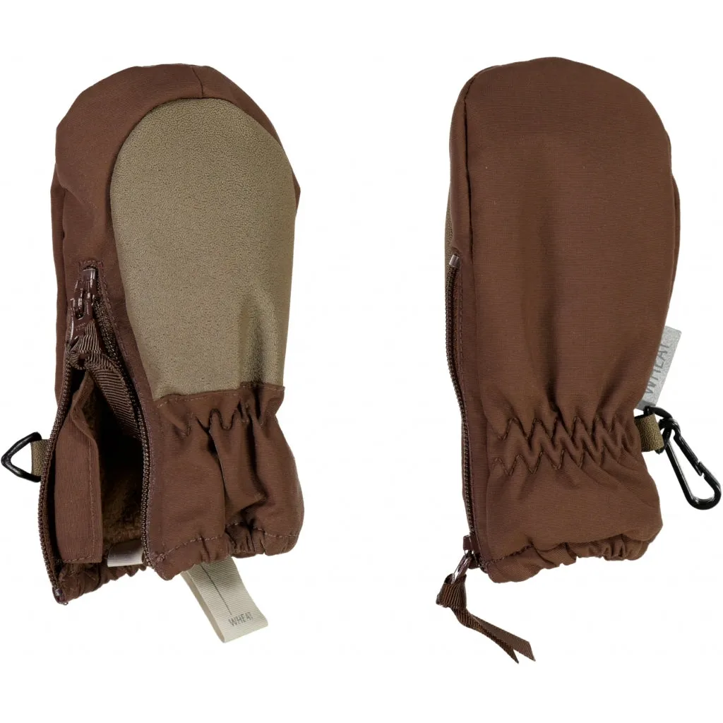 Mittens Zipper Tech - soil