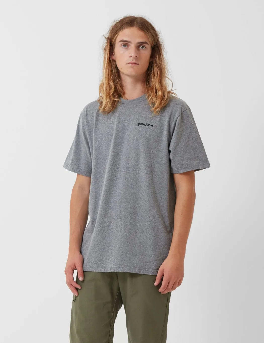 Patagonia Fitz Roy Horizons Responsibili-­Tee T­-Shirt - Gravel Heather Grey