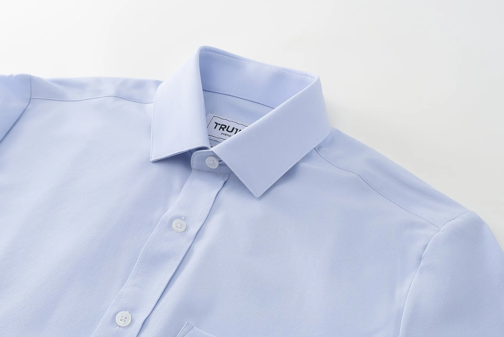 Phenom Classic Light Blue Short Sleeve Dress Shirt