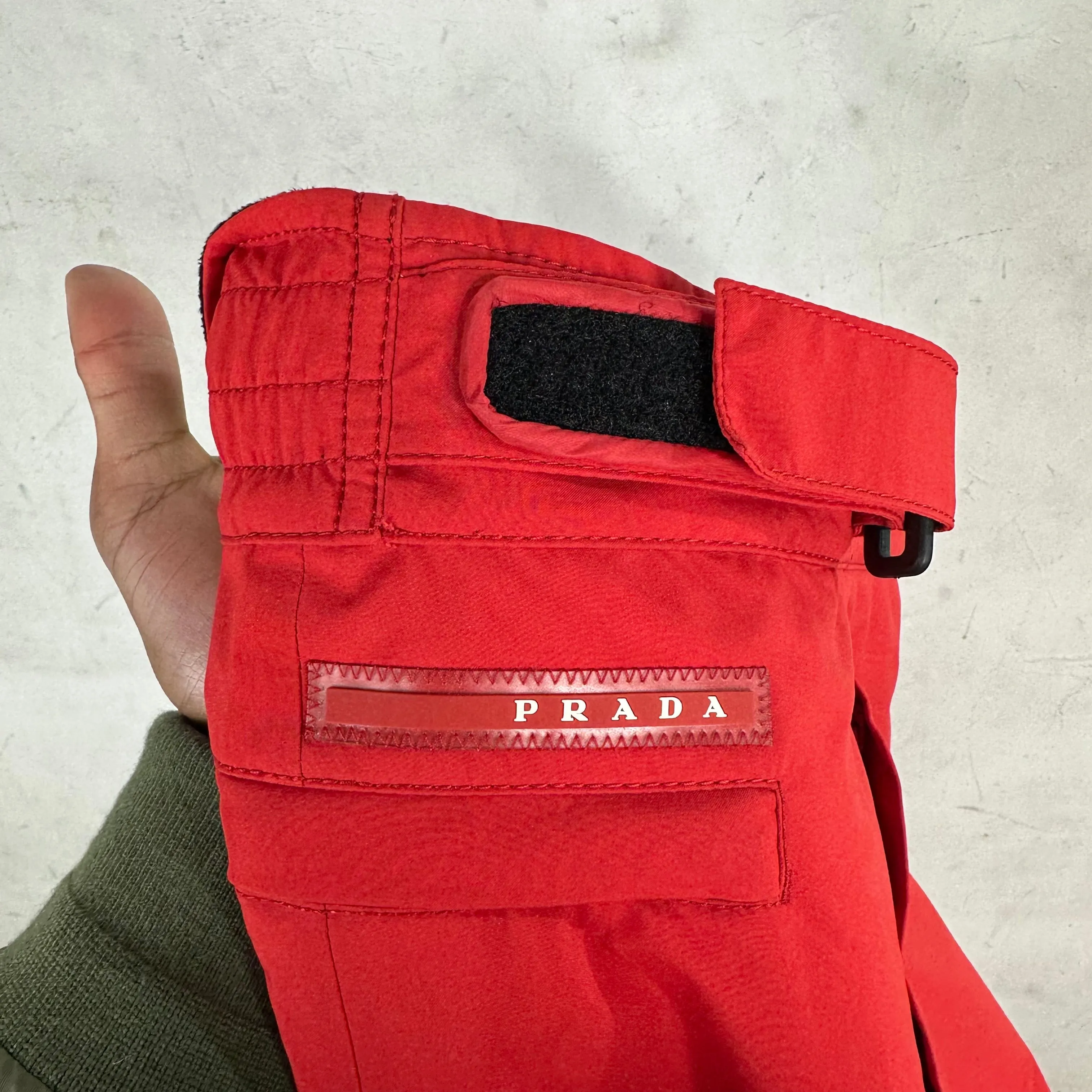 PRADA Red Insulated Ski Trousers