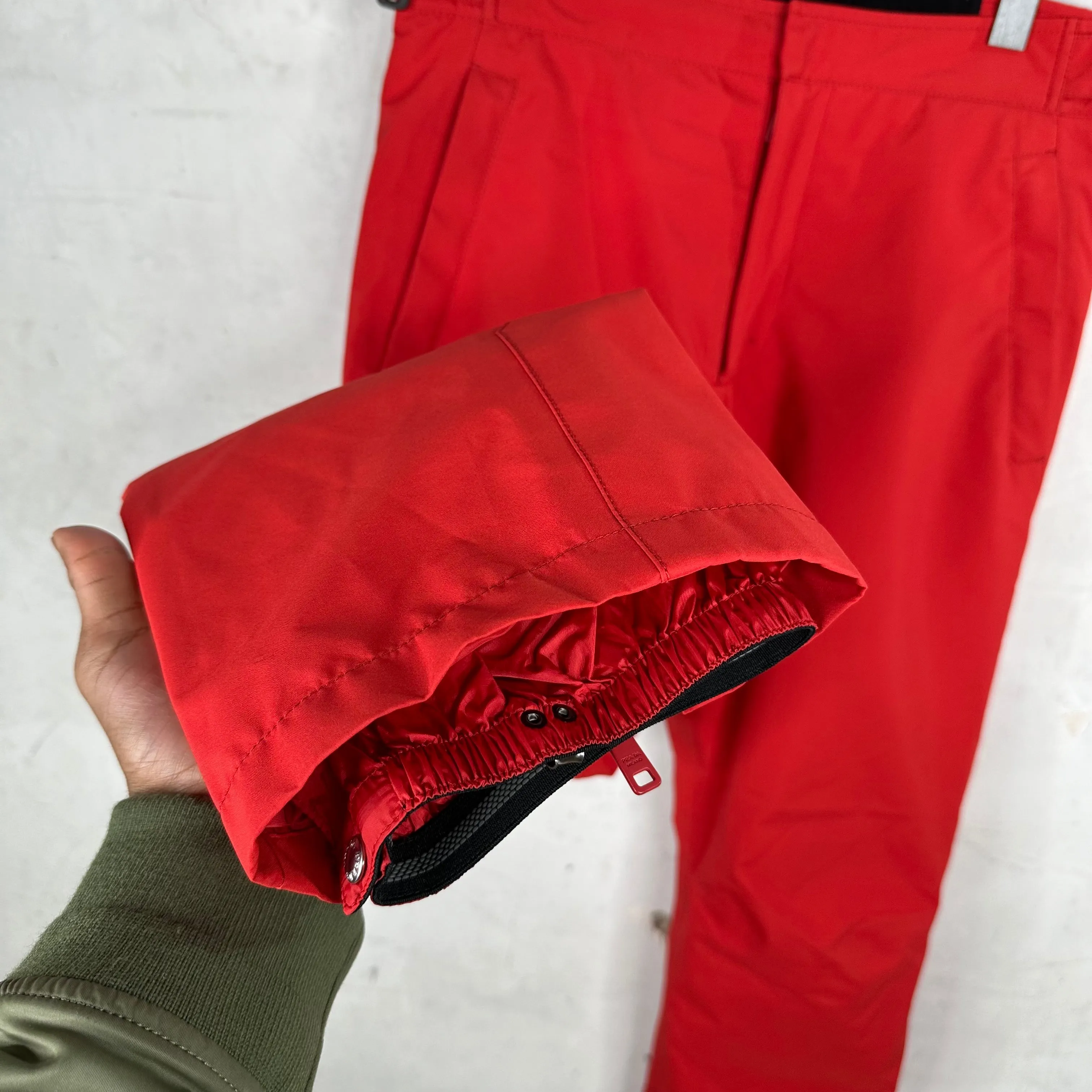 PRADA Red Insulated Ski Trousers