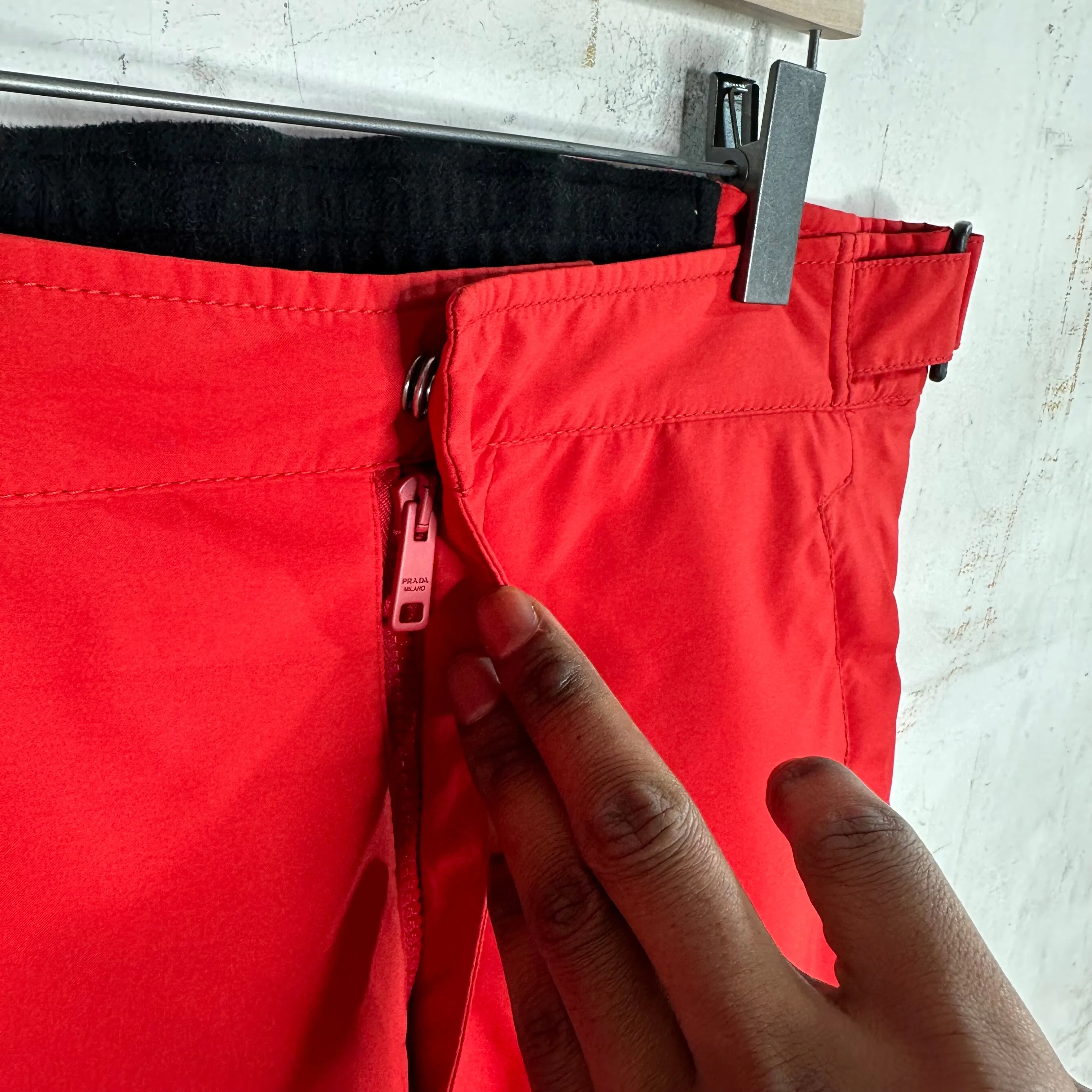 PRADA Red Insulated Ski Trousers