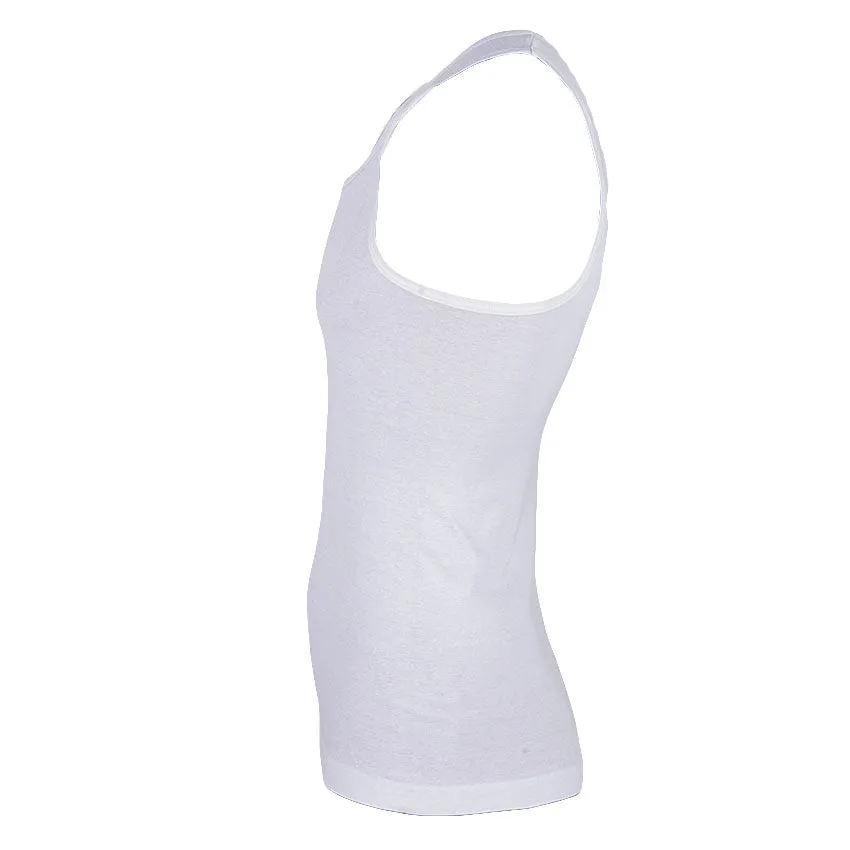 REDTAG Basic White Vest for Men