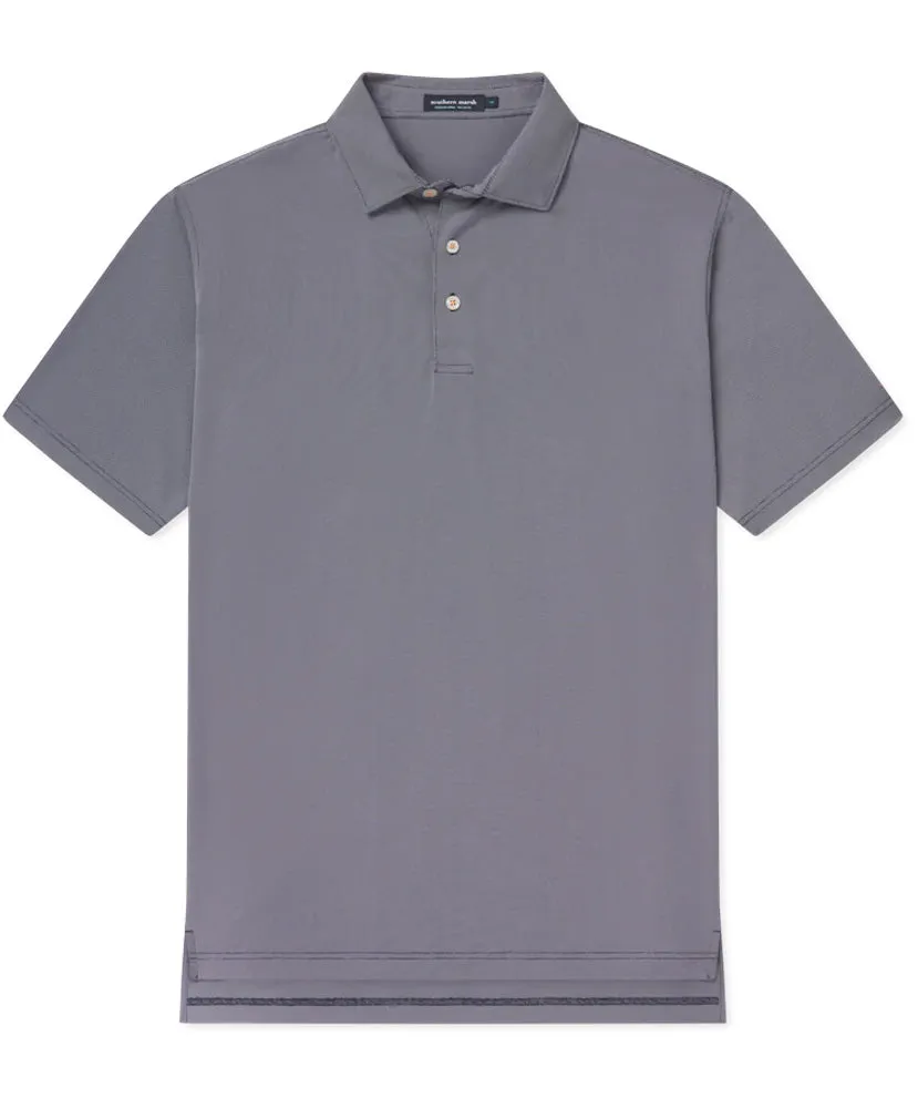 Southern Marsh - Navy Orange Varsity Performance Polo