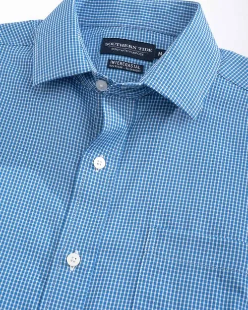 Southern Tide "BRRR" Performance Shirt Blue