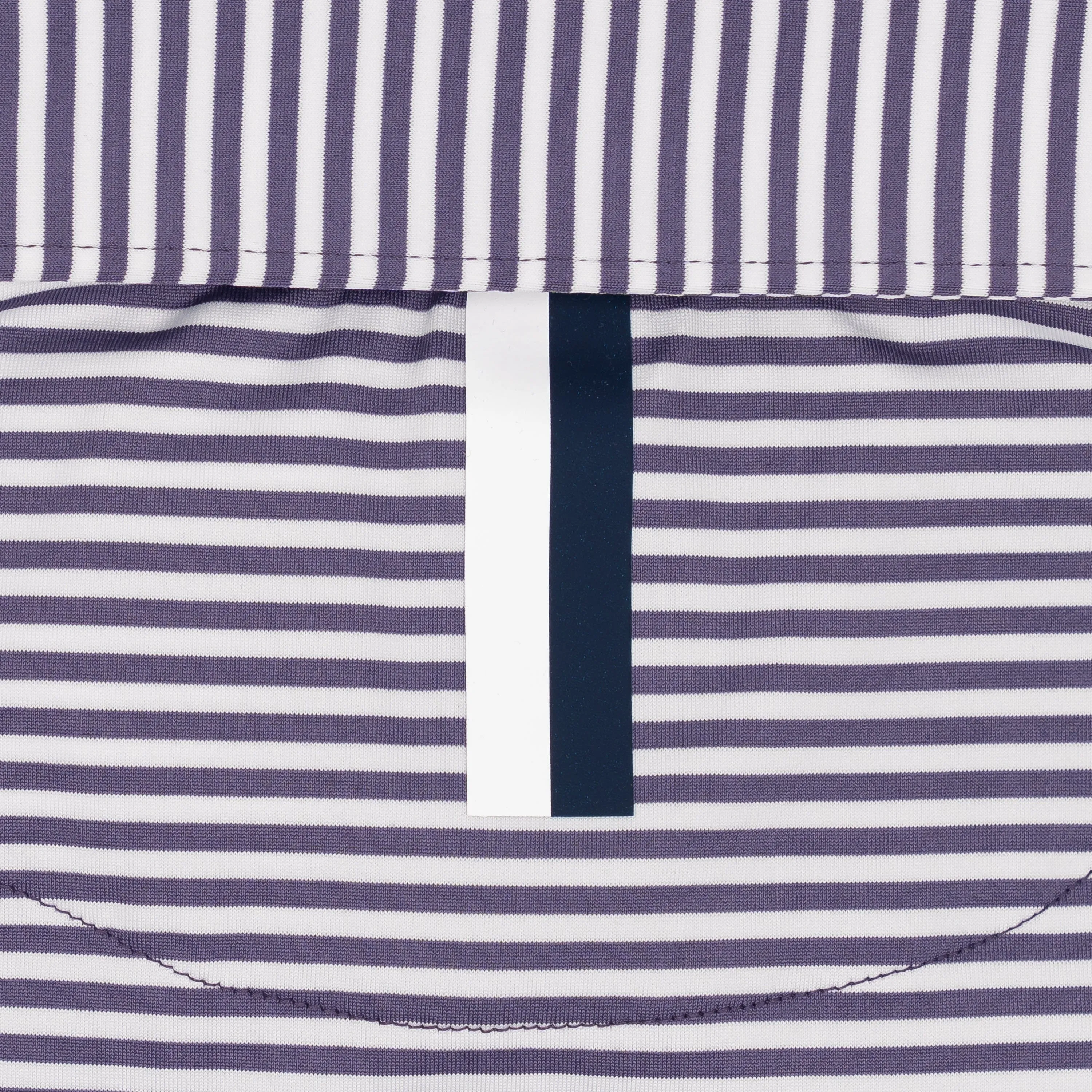 The Birdie Stripe | Performance Polo | The Birdie Stripe - Mauve Purple/White