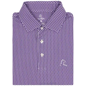 The Don't Mess | Performance Polo | The Don't Mess - Plum Purple/White