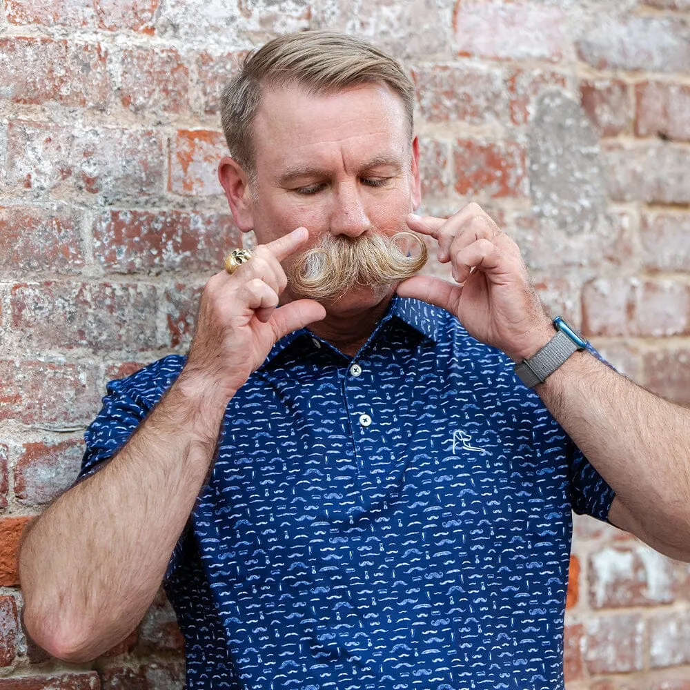 The Handlebar | Performance Polo | The Handlebar - Fleet Navy/White