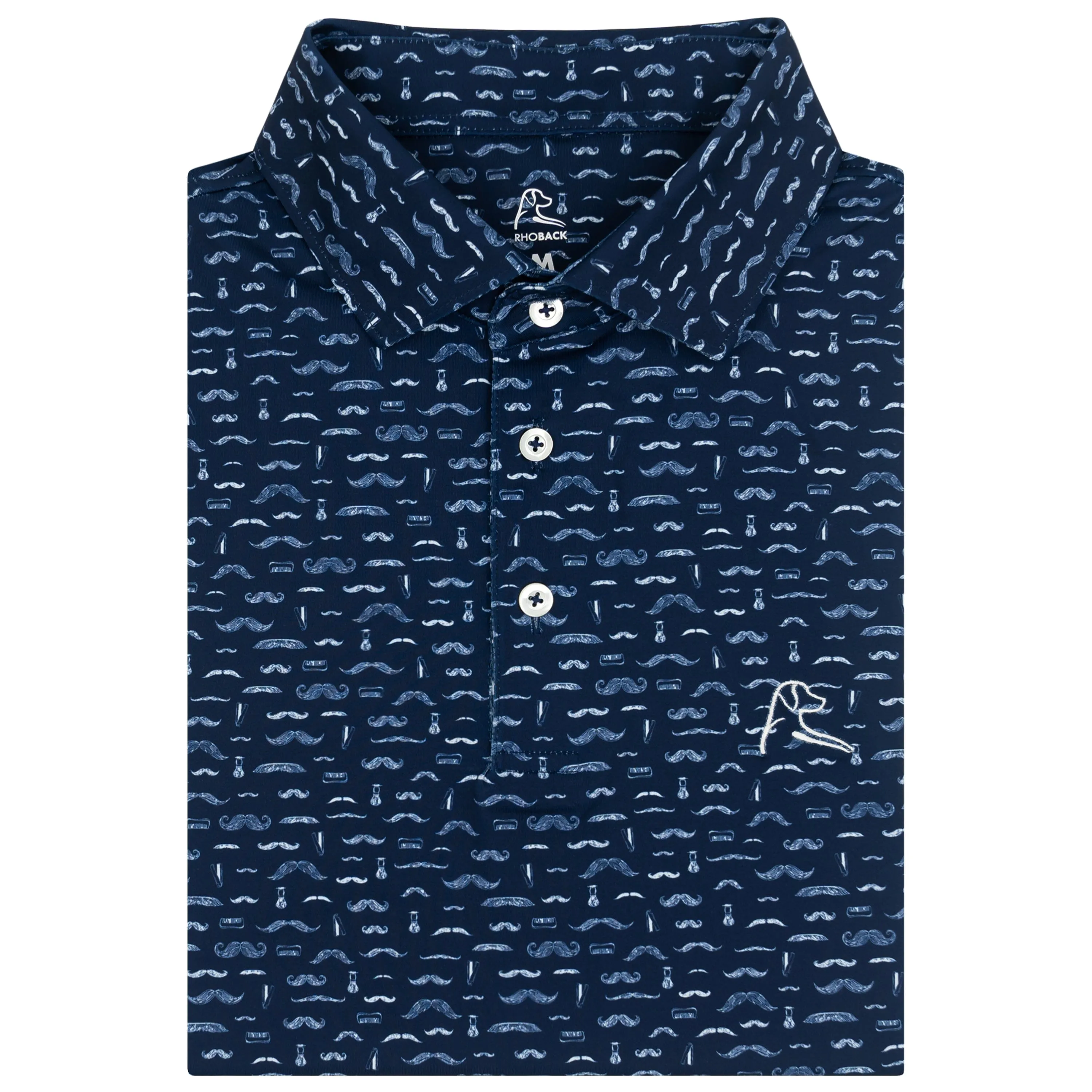 The Handlebar | Performance Polo | The Handlebar - Fleet Navy/White