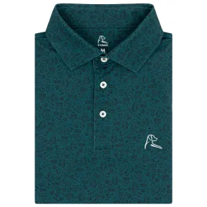 The Jawn | Performance Polo | The Jawn - Midnight Green/Black