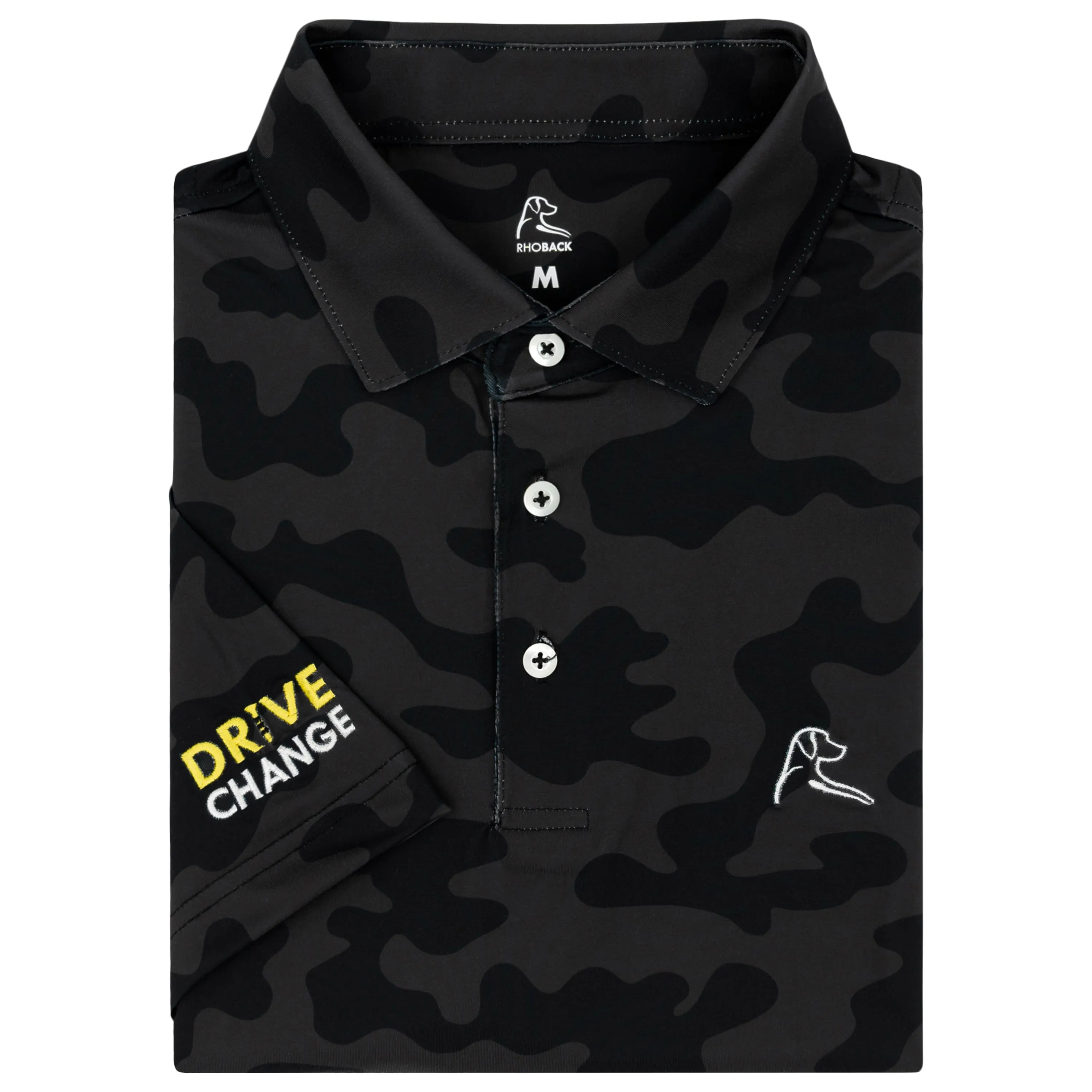 The Ruck Camo | Performance Polo | The Ruck Camo - Black - Drive Change