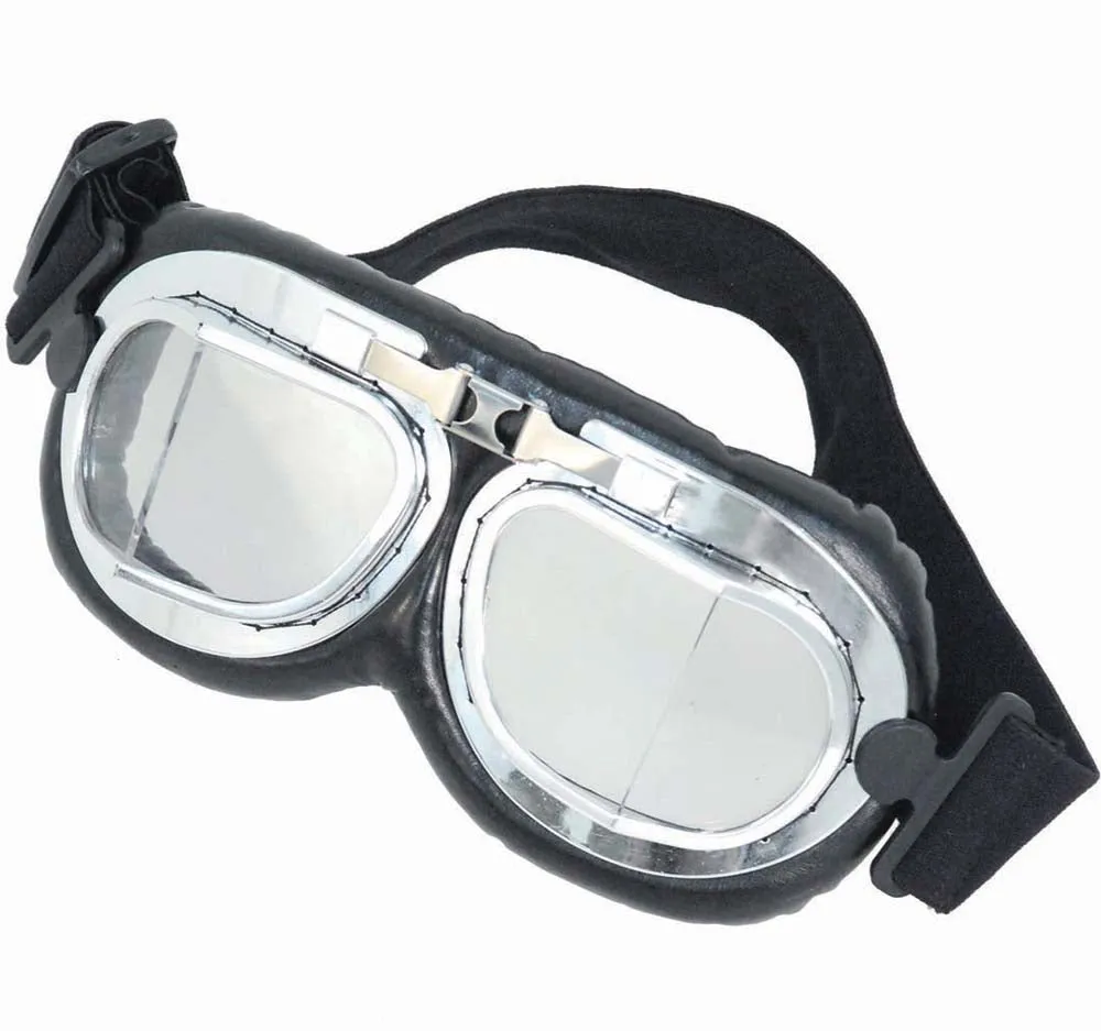 WWI Aviator Goggles with Anti-fog Lens & Padding #SG500WWI